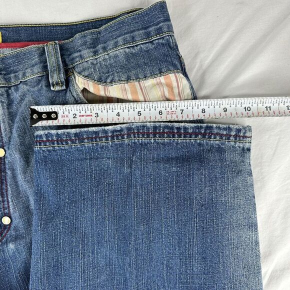 RARE VTG Coogi Jeans Australia Denim Embroidered Stitch Baggy Rap Hip Hop 44x34 - Picture 7 of 13